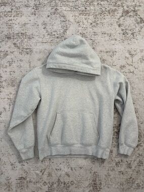 Aritzia Perfect Hoodie in Heather Cloud White